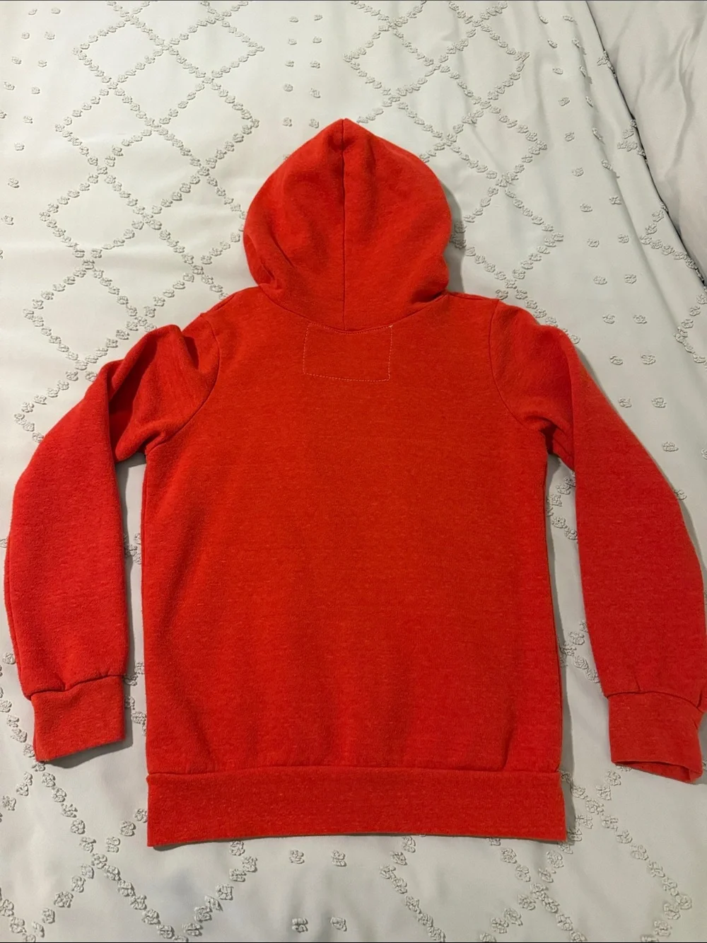 Aviator Nation Orange Zip-Up Hoodie with Rainbow Stripe